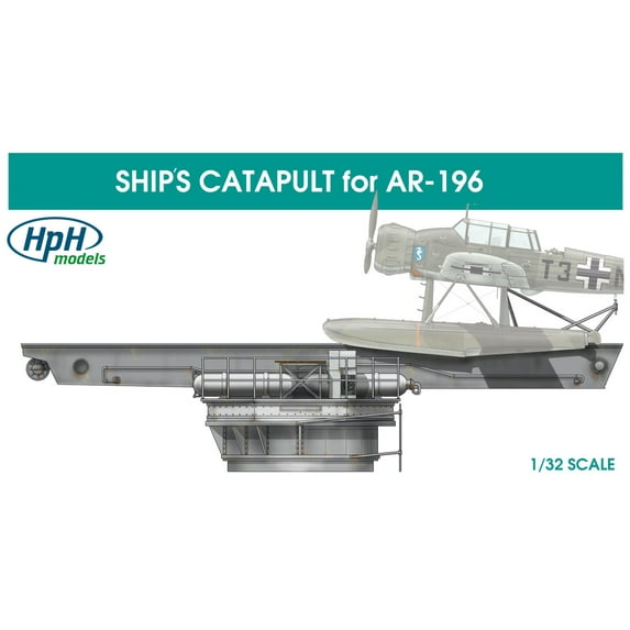 HPH Model 1:32 German Ship Catapult for Arado 196 - Multimedia Model Kit #32004R