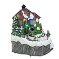 thumbnail image 3 of Northlight 5.5" LED Lighted and Animated House with Train Christmas Village Display Piece, 3 of 5
