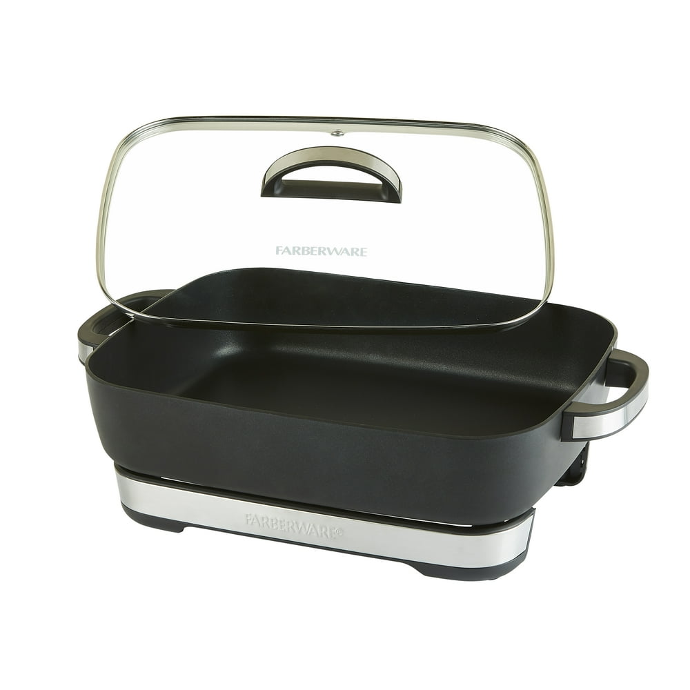Farberware Royalty 7 Quart XL Nonstick Electric Black Skillet Walmart