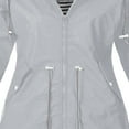 thumbnail image 5 of Womens Long Sleeve Hooded Wind Jacket Coat, 5 of 5