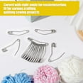 thumbnail image 3 of ATJIA 100 Pcs Curved Safety Pins Quilting Basting Pin Bent Safety Pins for Quick Basting Knitting and Quilting, 3 of 6