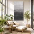 thumbnail image 6 of Canvas Wall Art, Grey Ombre Framed Canvas Prints for Living Room Hallway, Modern Abstract Art Ocean Oil Painting Oversized Gallery Wrapped Wall Decor for Home Office, Gifts, 30"x60" Ship Next Day, 6 of 9