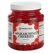 Maraschino Cherries with Stems, 74 Ounce Jar - Gift Box/Snack Pack
