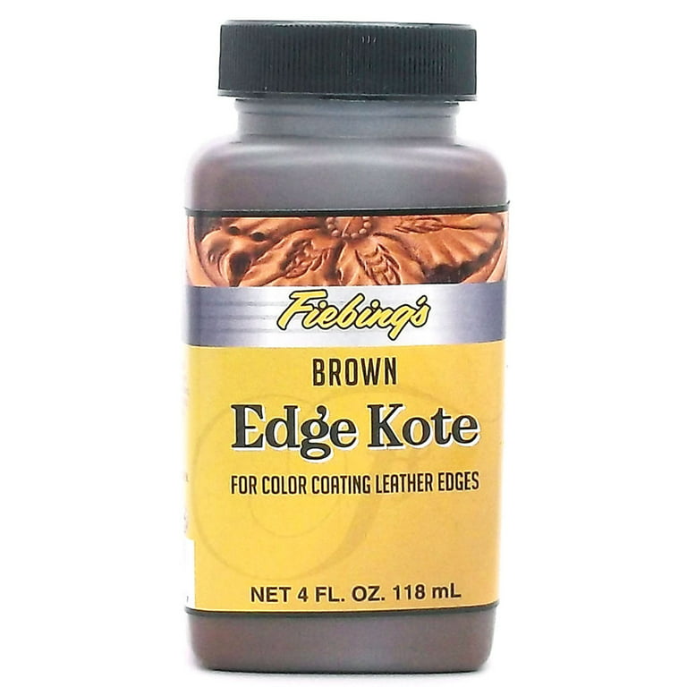 Fiebings - Edge Kote Brown 4oz for Color-coating Leather Edges Freezable  for sale online