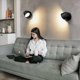 thumbnail image 5 of Luz de pared LED moderna Luz de lectura de pared 350 Estilo nórdico giratorio Foco de pared LED Lámpara de pared interior para dormitorio Sala de estar Escalera Pasillo, Negro 3000 - dontodent Kuyhfg Sin marca, 5 of 5