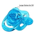thumbnail image 2 of CutiePlusU Adult Sized Pacifier Dummy for Adult Babies-Crystal Butterfly Shape Big Shield 2 Pack-Pink, Blue, 2 of 5