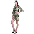 thumbnail image 3 of Moomaya Womens Imprimé Courte Robe Cloche Manches Robes de Décalage pour les Femmes Vêtements d'Été Occasionnels, 3 of 6