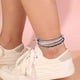 thumbnail image 4 of 2 juegos de tobilleras de cuerda impermeables, joyería con cuentas para mujeres, adolescentes y niñas, pulsera tejida ajustable, 4 of 5