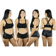 thumbnail image 5 of ToBeInStyle Women's 3Pk Wirefree Seamless Sports Bra w/Cross-Back - Mar - S/M, 5 of 6