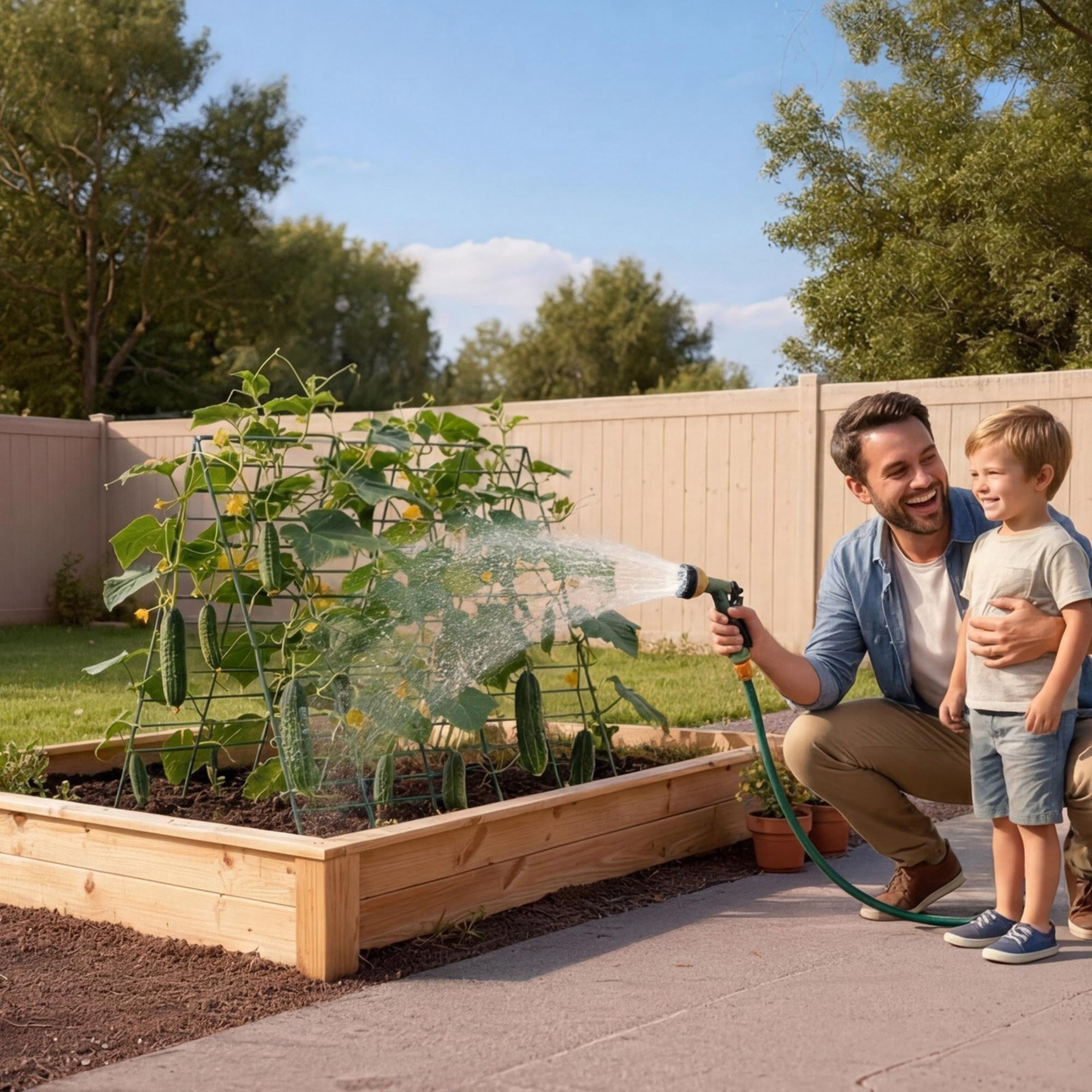 Cucumber Trellis 4 Pack, A-Frame Garden Trellises for Raised Bed, Metal Rustproof Coating Plant Support for Vine, Climbing Plants, Peas, Beans, Zucchini, Tomato, Flower (35.43 x 27.56 in x 4PCS)