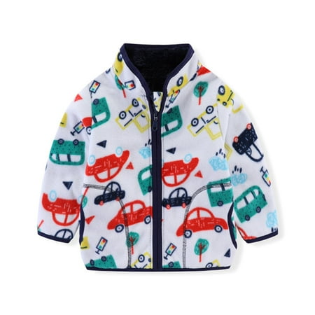 

Leutsin Kids Baby Warm Girls Boys Cartoon Winter Warm Fleece Jackets Sweatshirt Coats