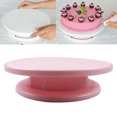 thumbnail image 4 of giratoria giratoria antideslizante soporte de pastel redondo giratoria Rosado Sunnimix tocadiscos para decorar pasteles, 4 of 7