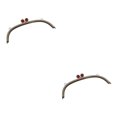 thumbnail image 4 of Maytalsory Metal Arch Frame Kiss Clasp Purse Bag DIY Bead Head Lock Red 24.5cm 2Set, 4 of 6