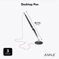 thumbnail image 3 of 3 Pack Desk Pen with Chain - Adhesive Security Pen Holder - 26" Long Chain for Business Counter, Front Desk, Reception, Bank, Hotel (0.5mm Black Ballpoint Pen), 3 of 10