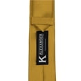 thumbnail image 4 of Skinny Honey Gold Ties by K. Alexander 2 Inch Solid Mens Neckties, 4 of 4