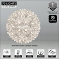 thumbnail image 2 of Wintergreen Lighting LED Starlight Sphere, LED Light Ball Sphere Light, Christmas Light Ball, Christmas Decoration (70 Lights, 6", Warm White), 2 of 4