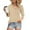 Beige, variant on Maroon Womens Going Out Tops Polka Dot Novelty Gym Tops Women Red 3/4 Sleeve V-Neck Tops