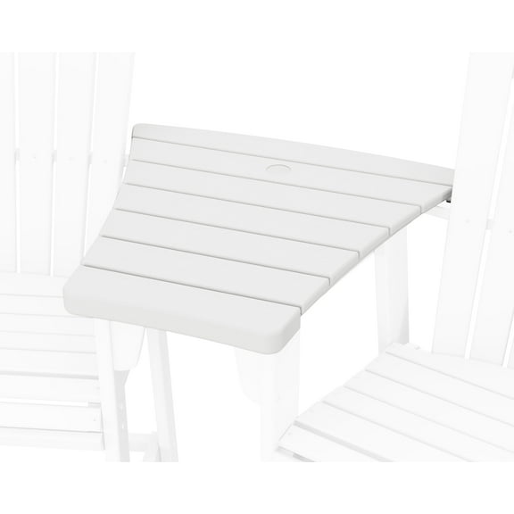 POLYWOOD 600 Series Angled Adirondack Dining Connecting Table in White