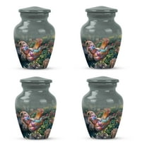 SUBSH Chicken Urn - Small Urn for Ashes - Companion Urn - Urns for Human Ashes Adult Male Dad - Cremation Urns for Adult Ashes Men - Cremation Companion Urns (3 inch Pack of 4)