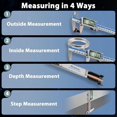 Preciva Digital Caliper 12 Inch, Rechargeable Stainless Steel - Walmart.com