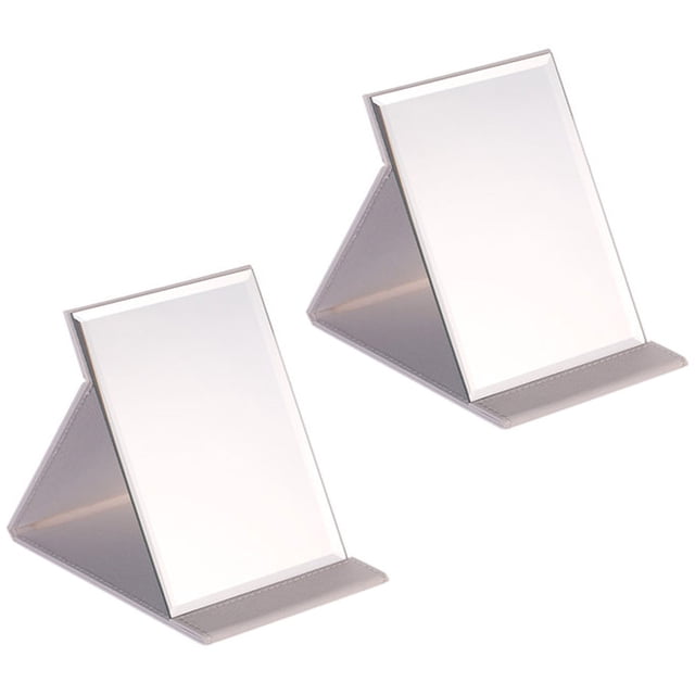 Espejo de viaje plegable pequeño, espejo compacto rectangular, espejo de bolsillo portátil Vhermosa CPB-US-XD1738-1