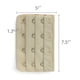 thumbnail image 3 of EXTENSOR DE BANDA DE SUJETADOR INSPIRE CHIC Mujeres 4 x 3 Ganchos 10 Pcs Beige Cómodo Práctico, 3 of 5