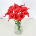 thumbnail image 4 of kurtrusly 24 Pieces artificial Flower Cute Solid Color Decorative Simulation Wedding Party Bar Artificial Flowers Branch Plant Orange, 4 of 9