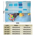 thumbnail image 3 of Kll Fleece Blanket Plush Throw Blanket Prague Ratter Dog In Bathtub,Soft Fuzzy Cozy Flannel Blanket For Couch Sofa Bed.(60"X50"), 3 of 9