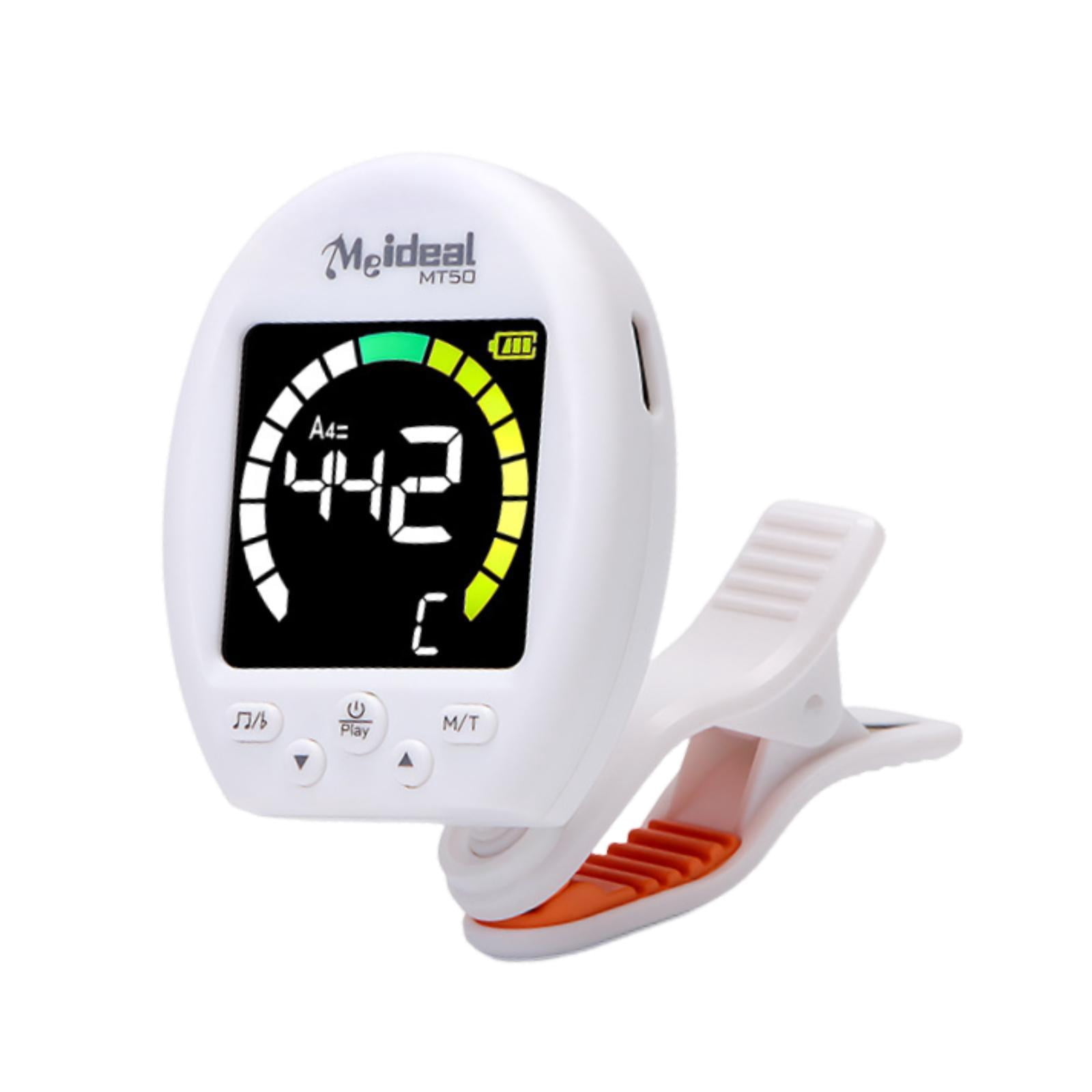 Guitar Tuner Display Screen Rotatable Clip Portable ABS for Violin Ukulele Guitar Players and Students