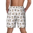 thumbnail image 4 of Goofa Pugs Printed Men's Swim Trunks Board Shorts Quick Dry Mens Swimming Trunks with Compression Liner,Breathable Fit Hawaii Beach Shorts-Medium, 4 of 9