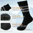 thumbnail image 5 of NovForth Winter Warm Thermal Socks for Men , Heated Socks for Women, Extra Thick Merino Wool Hiking Socks Crew Boot Socks,Perfect for extreme cold weather (2 pairs/4 pairs), 5 of 7