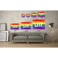 thumbnail image 3 of Awkward Styles Love Digital Canvas Print Love Quotes LGBTQ Pride Flag Decor Gay Love Quotes LGBTQ Flag Canvas Decor Rainbow Flag Canvas Gay Room Decor Love is Love Fine Art Prints Ready to Hang, 3 of 7