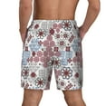 thumbnail image 4 of Balery Abstract Floral Mens Swim Trunks Swim Shorts for Men Quick Dry Inseam Beach Shorts with Compression Liner Pocket-Medium, 4 of 9