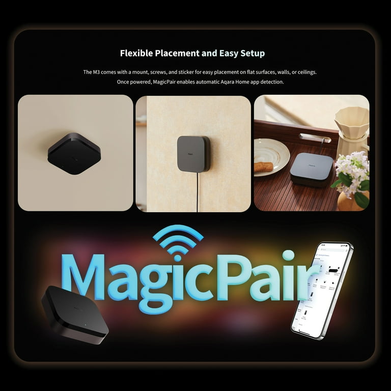 Aqara Hub M3 Multi-Protocol and Matter Bridge Smart Home Hub with