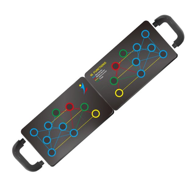 Tabla de empuje hacia arriba, barra de empuje hacia arriba desmontable multifunción, manijas de empuje hacia arriba portátiles para el piso, equipo de entrenamiento de gimnasio en casa portá