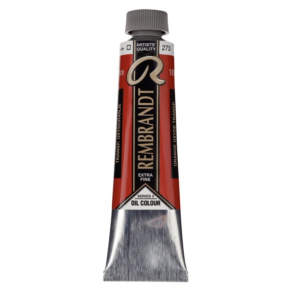 Tubo de óleo Rembrandt Óxido Naranja Transparente 40 mL
