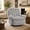 Gray, variant on Memoryfield 360° Swivel Glider Recliner Chair, Chenille Fabric Manual Reclining Accent Chair, White
