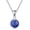 Lapis Lazuli, variant on Moss Agate/Amethyst/Rose Quartz/Jade/Larimar/Opal Necklace Sterling Silver Natural Gemstone Ball Pendant Necklace Gemstone Jewelry for Women