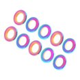 thumbnail image 3 of S SERENABLE 10 Pieces Chain Wheel Plate Screw Gaskets Parts for Road Bikes Crankset Bolt M5 Colorful, 3 of 9