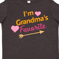 thumbnail image 4 of Inktastic I'm Grandma's Favorite with Arrow and Hearts in Pink Boys or Girls Toddler T-Shirt, 4 of 5
