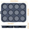thumbnail image 3 of Jetcloudlive Hamburger Bun Mold,Non Stick Silicone Hamburger Bun Pan,8/12 Cavity Perforated Silicone Burger Bun Pan for Gluten Free Hamburger Buns,Mesh Hamburger Bread Mold, 3 of 10