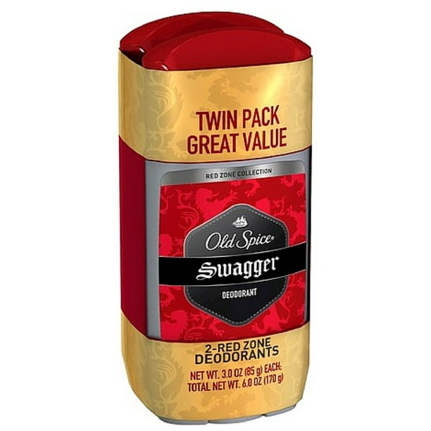 Old Spice Red Zone Collection Deodorant Twin Pack Swagger 3 Oz 2 Ea Pack Of 6 Walmart Com