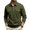 Army Green, variant on JULMCOMO Polo Shirts for Men Button Collared Casual Workwear Style Long Sleeve Shirts Regular Fit Work Tops with Chest Pockets Black XL