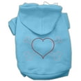 thumbnail image 5 of Pet, Dog  Cat Hoodie Rhinestone, "Heart and Crossbones", 5 of 6