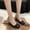 Black, variant on Jacenvly 2024 New Women's Plus-Size Fashion Solid Color Table Work Shoe Covers High Heel Shoes Pink Sandals for Women