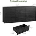 thumbnail image 2 of 9 Drawer Dresser for Bedroom, Wide Modern Chest of Drawers, Large Wood Dresser Wooden Storage Organizer for Living Room, Hallway Entryway, 2 of 7