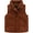 D, variant on Children's Corduroy Winter Down Vest Boys Girls Outdoor Quilted Vest Windproof Thick Puffer Vest Stand-Up Collar - 1-8 Years