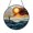 Acrylic 3.5 Inch, variant on Seashell Beach Mosaic Stained Glass Suncatcher – Round Window Hanging for Coastal Home