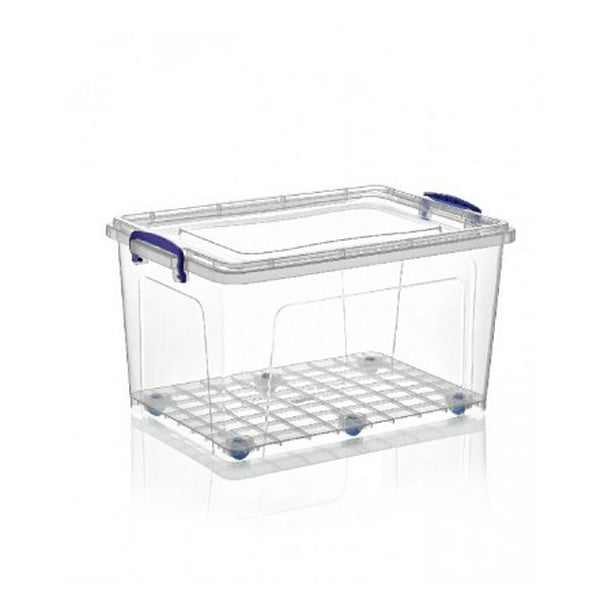 Superio Deep Storage Container With Wheels 44 Qt