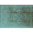 thumbnail image 1 of Ahgly Company Indoor Rectangle Oriental Light Blue Traditional Area Rugs, 7' x 10', 1 of 4